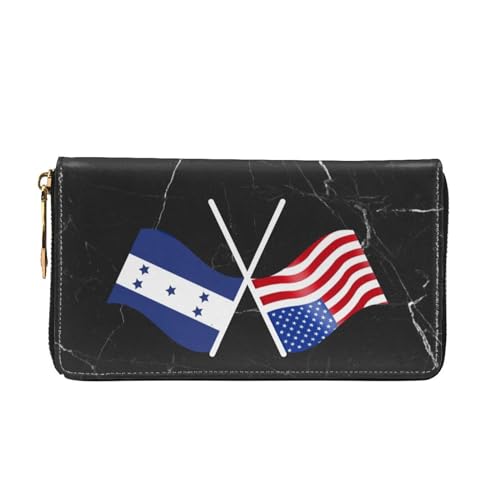 American And Honduras Flag Wallet Card Bag3