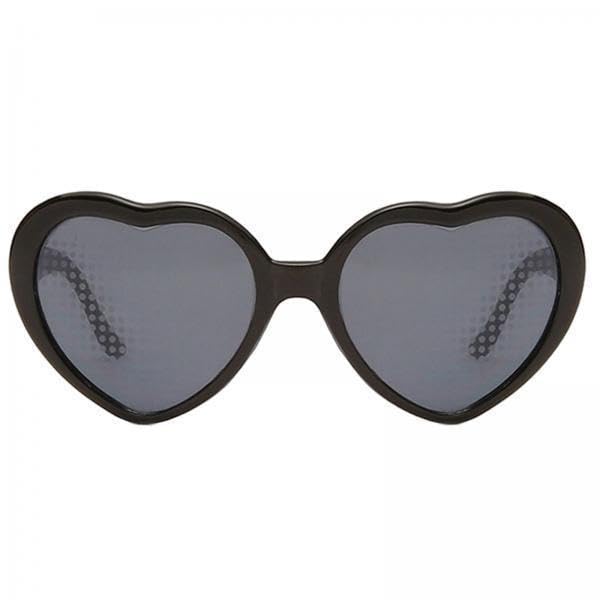 Dickly 3X Gafas de Efecto Hermoso Amor en Forma de Corazón para Mujeres Hombres