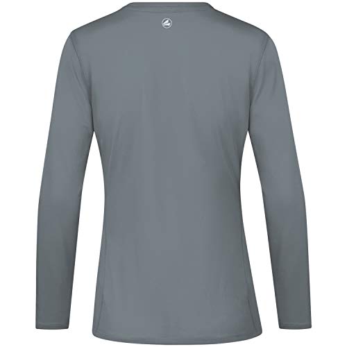 JAKO - Course à Manches Longues 2.0, Mixte, Gris Pierre, XL