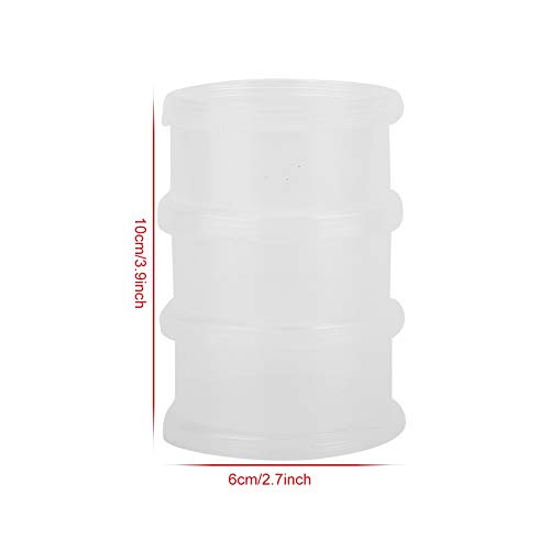 Image of Nail Decoration Storage Box, Transparent Plastic Organizer with 3 Layers for Nail Art Accessories, Small Bead Containers with Lids, Craft Organizers for Nail Charms and Diamond Art