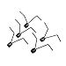 YTUANXSALOUE Industrial Replacement Springs, 5pcs Angled Small Industrial 4 Coils Torsion Spring Wire Diameter 1.0mm Outer 9mm