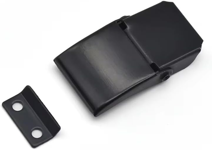 Toolbox Case Window Cabinet Door Box Lock Steel Spring Loaded Toggle Latch Catch Hasp Clamp (Black) 1Pcs