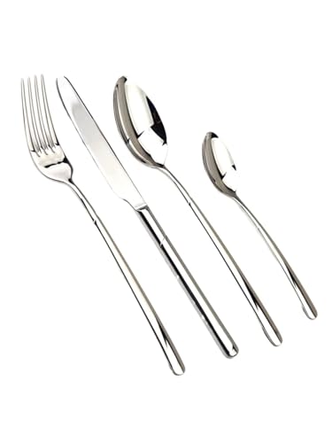 Set Cuchillos Cubiertos 24 Piezas Acacia Wood