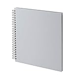 290 x 290 mm Rössler 1329452177 - S.O.H.O. Wire-O Fotoalbum 290 x 290 mm, 60 Seiten, stone