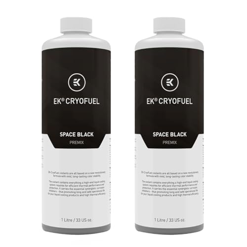 EKWB EK-CryoFuel Premix PC Coolant 1000mL Space Black 2-Pack