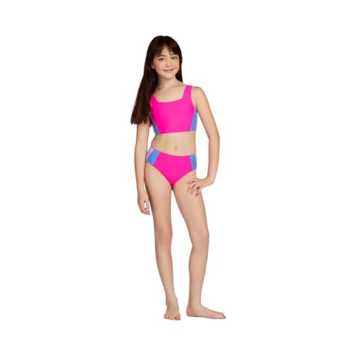 Image of Under Armour Girls' Two Piece Bikini Swimsuit, UPF 50+ Sun Protection, Quick Drying Bathing Suit
