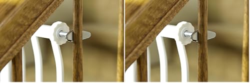 Image of Dreambaby Y-Shaped Spindle Rod Banister Gate Adaptors - for Dreambaby Pressure Mounted Gates - 9.5mm Diameter Size & 4.5inch Length - Silver - 2 Count (Pack of 2) - Model L196