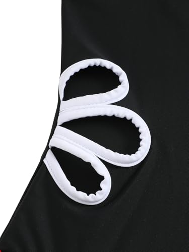 Girls One Piece Swimsuit Cut Out Bathing Suits Beach Swimwear for Kids 7-12 Years4