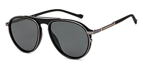 Image of Hip Hop Full Rim Pilot Branded and Stylish Sunglasses For Men & Women | Polarized and 100% UV Protected | Large | LK S15199