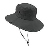 Women's Sun hat Waterproof Bucket Hat for Women Sun Hat UV Protection Packable Rain Hats Lightweight Hiking Hat Fishing Hats (US, Numeric, 7, Grey)