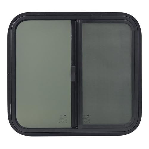 RV Window, 23.6" W x 21.6" H Horizontal Sliding Window, RV Window Replacement, Camper Windows with Screen(With Trim Kit) - Image 3