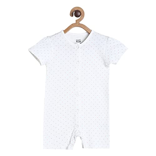 Image of miniklub Girls Pack of 2 Printed Pure Cotton Rompers