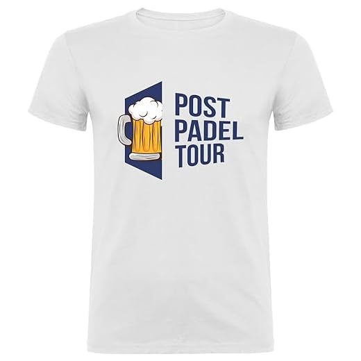 VAYACAMISETA Camiseta Post Padel Tour Camisetas Divertidas, Camisetas Personalizadas, Camisetas Originales (M, Blanca)