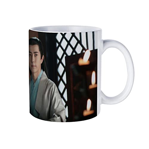 コーヒーカップ 人気 マグカップ 永遠の桃花 三生三世 枕上書カップ 広口 ミルク かわいい おしゃれ 牛乳 大容量 ティー 陶器 男女兼用 オフィス 家庭用 電子レンジ温め対応 贈り物 プレゼント 330mlのサムネイル