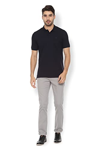Image of Van Heusen Men's Solid Regular Fit Polo (VSKPWRGFC13267 Navy L)