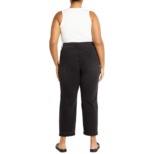 City Chic Women's Plus Size Harley Kenia Straight Jean2