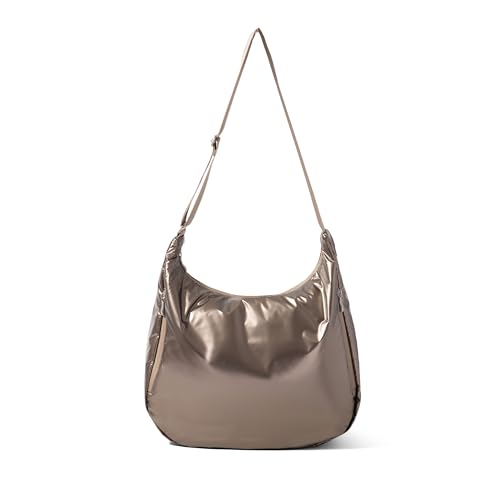 Image of Baggallini Swift Hobo Crossbody Bag for Women - Lightweight 15.7 inchx16 inch Travel Purse Handbag Hobo Bag