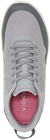 Vionic Women's Agile Audie Walking Sneakers-Supportive Lace-Up Sneakers That Include Three-Zone Comfort with Orthotic Insole Arch Support, Medium and Wide Fit, Light Grey 8 Wide | Image 2