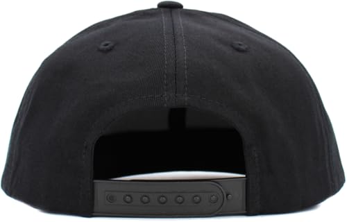 Image of KBETHOS Classic Snapback Hat Blank Cap Underbrim Cotton Wool Blend Flat Visor Adjustable Unisex