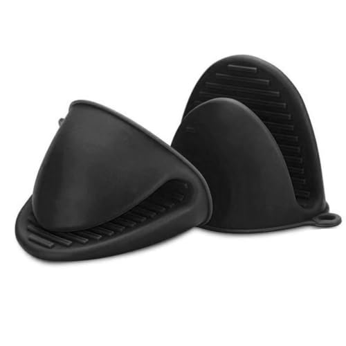 2 PCS Mini Silicone Oven Mitts Heat Resistant Cooking Gloves for Kitchen Pinch Mitts Potholders for Cooking & Baking