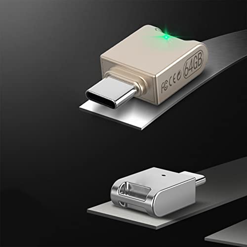 Portable Pendrive USB C 32GB 64GB Pendrive Disk for Smart Phone Pad Send at Random Metal 64GB# - Image 7
