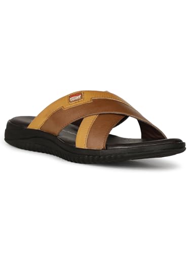 Image of Bata Comfit MARCO MULE Mens Casual Mule Slipper In TAN