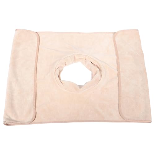 MAJORMENCH Massagebettlaken mit Gesichtsloch aus Stoff in Khaki für Massageliege mit Verdickter Gesichtspolsterung Bietet Extra Komfort und Unterstützung für Massagen und Kosmetikstudios