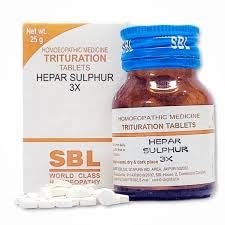 Hepar Sulphur 3X tablets (SBL) | 25gm X 2 | S&S