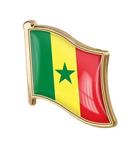 Image of vmcoatdu Country Flag Pin Badge International Travel Brooch Metal Alloy Souvenir Pin for Hat Clothes Backpack