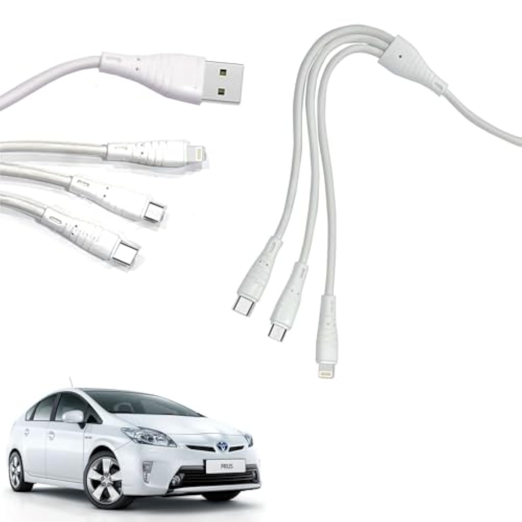 3 in 1 Fast Charging Cable for Micro USB, iPhone & Type C