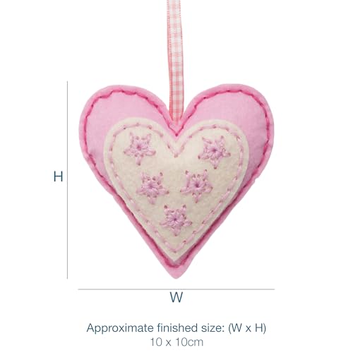 Trimits Felt Decoration Kits, 10 x 10cm, Heart