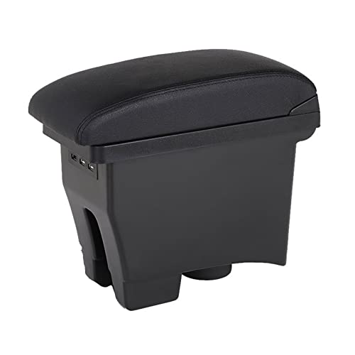 Universal Armrest Center Consolecar Arm Rest for Volkswagen for Polo Center Storage Box Retrofit for Vw for Polo Mk5 6R for Vento Car Armrest Box Car Armrest Accessories 2012-2018 Central Armre