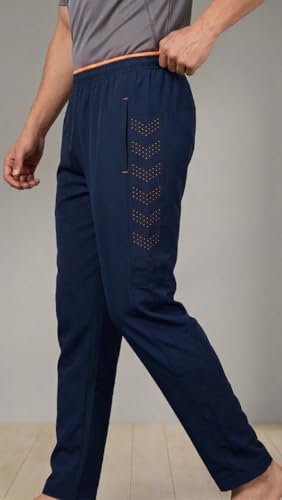 Image of Prince Sports Men's Laser Cut Track Pant | Stylish Sports Lower for Gym, Running & Casual Wear