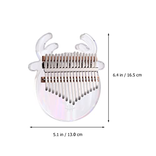 BIENKA 1 Set Kalimba Pouce Piano Belle Bois Acrylique Clair 17 Touches Mini Mbira Doigt Piano for Enfants Adultes… - Les Beatles, Paul McCartney, John Lennon, RIngo Starr, George Harrison BIENKA 1 Set Kalimba Pouce Piano Belle Bois Acrylique Clair 17 Touches Mini Mbira Doigt Piano for Enfants Adultes… – Image 3