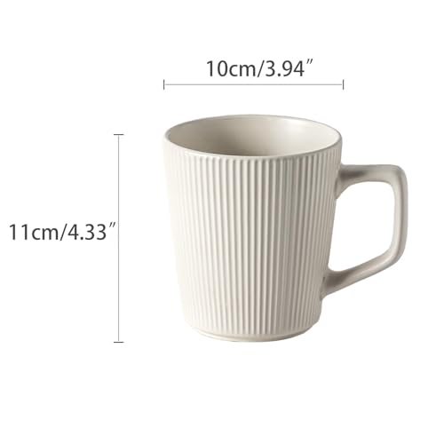 Tassen 500ml Kaffeetassen Set 4er Kaffeebecher Porzellan Coffee Mug – Bild 2