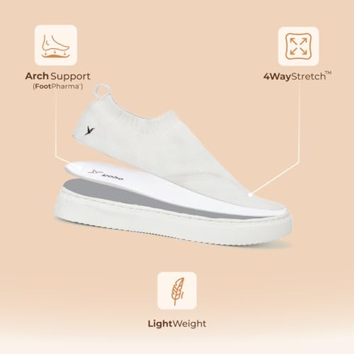 Image of YOHO Men's Freestep Spacious And Casual Slip On Shoes | Comfortable For Long Hours Of Walking | Outperforms Memory Foam | Arch Support Insole