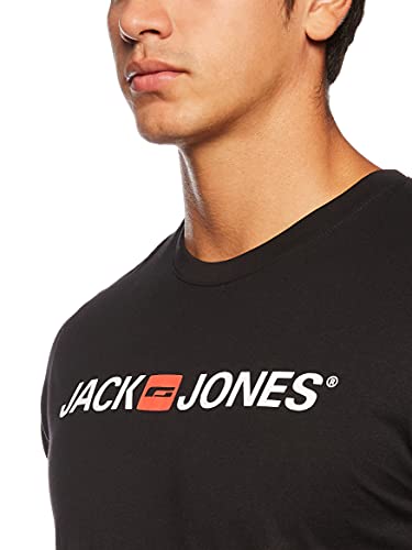 JACK & JONES Homme Jjecorp Logo Tee Crew Neck Noos T Shirt, Noir (Black), XXL EU - Image 5