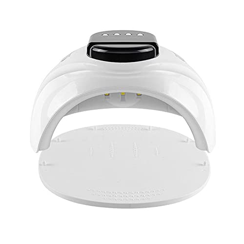 KTM Healthcare® Smart LED UV Nail Lamp Nail Polish Dryer with 4 Timers Smart Phone Holder & LCD Screen Fingernail & Toenail Gel Curing Machine Handheld Nail Art Salon Tools