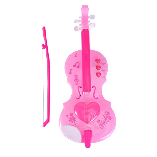 STOBOK Violín de Simulación Mini Juguete Musical para Niños - Instrumento de Educación Temprana con Iluminación