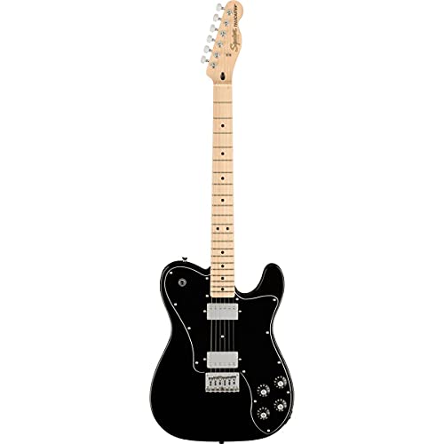 Squier by Fender Affinity Series Telecaster Deluxe - Diapasón de arce, color negro