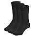 Produktbild Wool Rockers Merino-Socken, 3er Pack, für Damen & Herren, für Freizeit & Alltag ideal, angenehmes Tragegfühl (schwarz, 39-42)