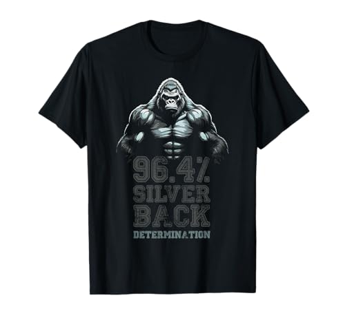 96,4% Silverback Gorilla, Gym Apparel, Bodybuilding, Gym T-Shirt
