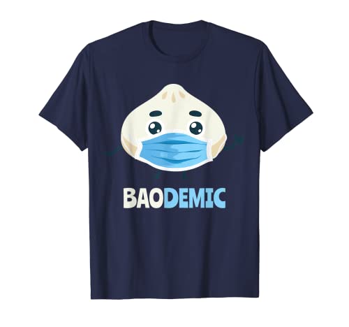 Chino Dim Sum Baodemic Virus de la pandemia de la máscara facial de alimentos Juegos de palabras Camiseta