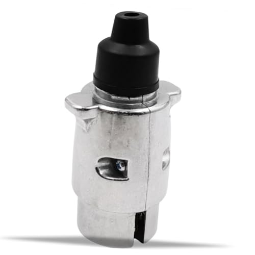 IMIKEYA Adattatore di spina per rimorchi perni alloggiamento in lega di alluminio resistente all'acqua sicura per auto e camion standard europeo