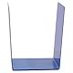 Simon Rack Buchstütze aus Metall, 2er Pack, 160x120x120 mm, Blau