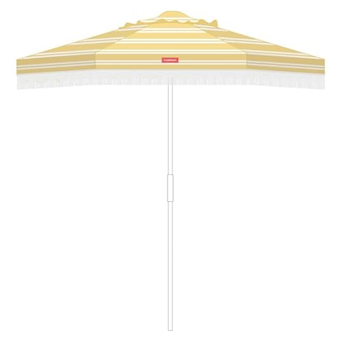 Flamingueo Grand Parasol, Plage, Piscine, Jardin Extérieur, Hauteur et Orientation Réglables, Protection UPF 50+, Polyester, Sac de Transport, 270 x 235 cm