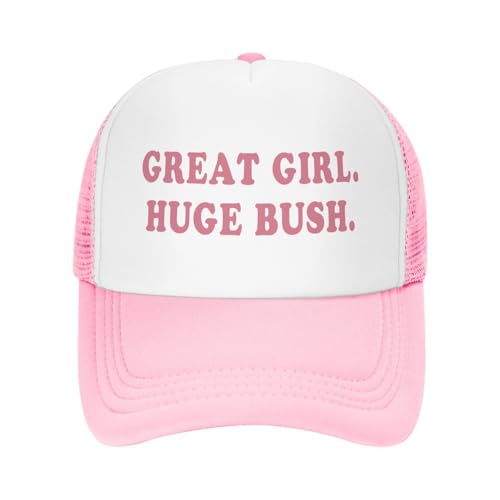 Image of Funny Women Trucker Hats for Women Hot Pink Funny Gag Hats for Women Girls Men Hat