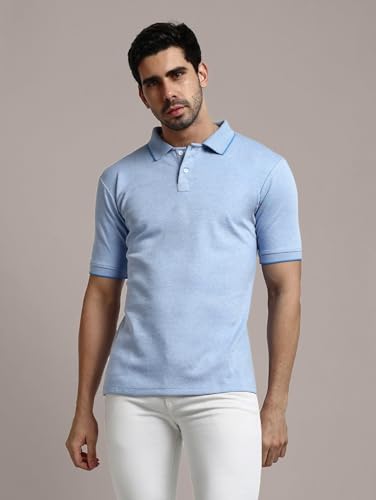 Image of GRECIILOOKS T-Shirt | Regular Fit Polo T-Shirt for Men | Plain T Shirt | Casual T Shirt for Men | Men's T Shirt | Stylish Men's T Shirts | Half Sleeve T Shirt