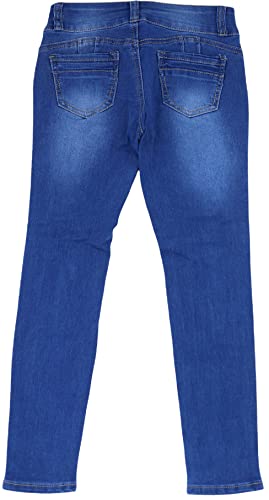 Image of ToBeInStyle Girl's Denim Easy Styling Classic Timeless Everyday Jeans Zip-Up Closure