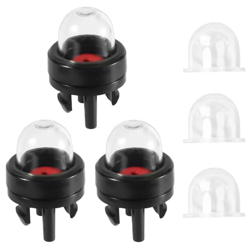 6pcs 188-512-1 Snap in Primer Bulbs and Primer Bulb Pump Replacement, for Small Engines Poulan Echo Ryobi Homelite Bolens, Carburetor Bulb for Husqvarna Craftsman Chainsaw Walbro Trimmer (Clear)